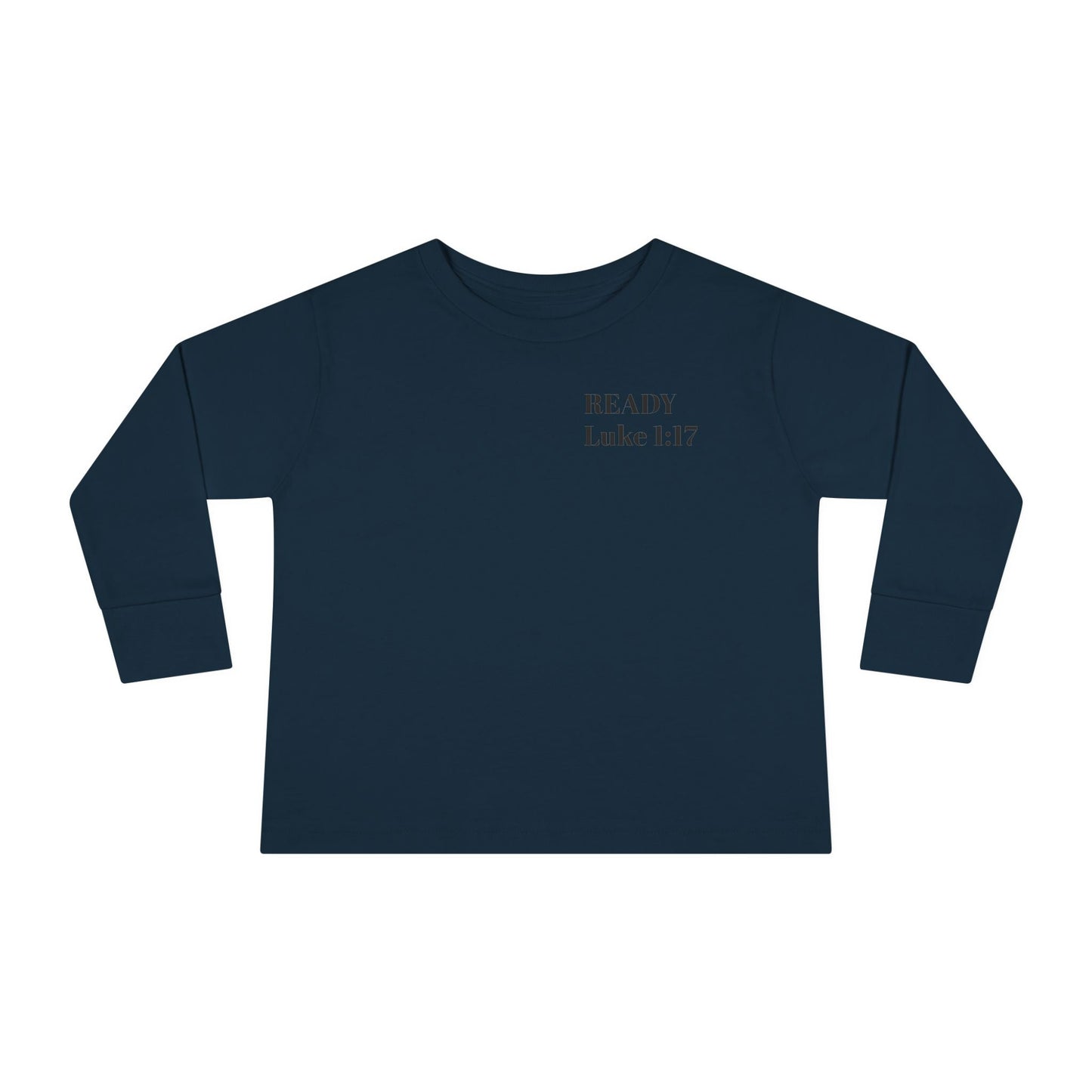 Religious Toddler Long Sleeve Tee - READY FOR THE LORD