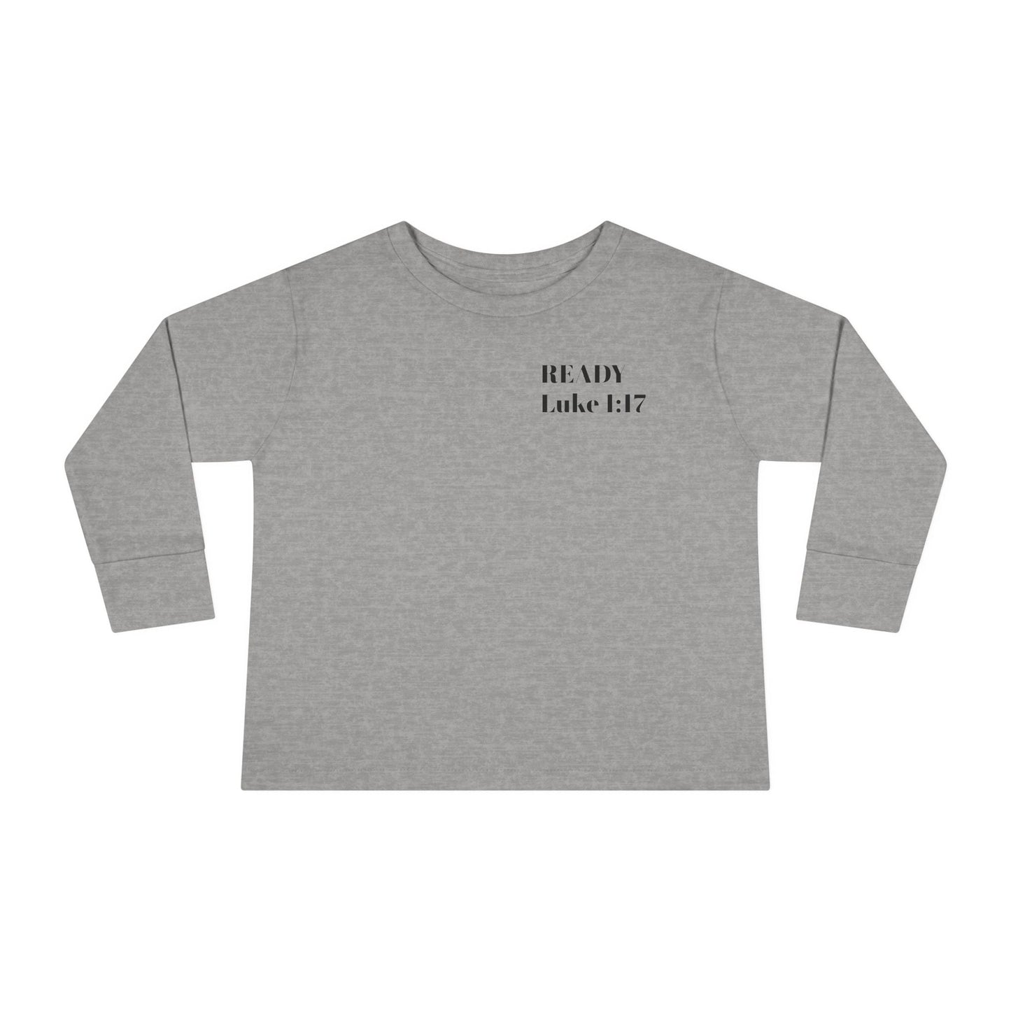 Religious Toddler Long Sleeve Tee - READY FOR THE LORD