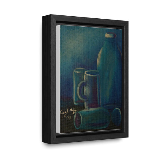 Canvas Wraps Wall Art - Glass & Bottle Vertical Frame