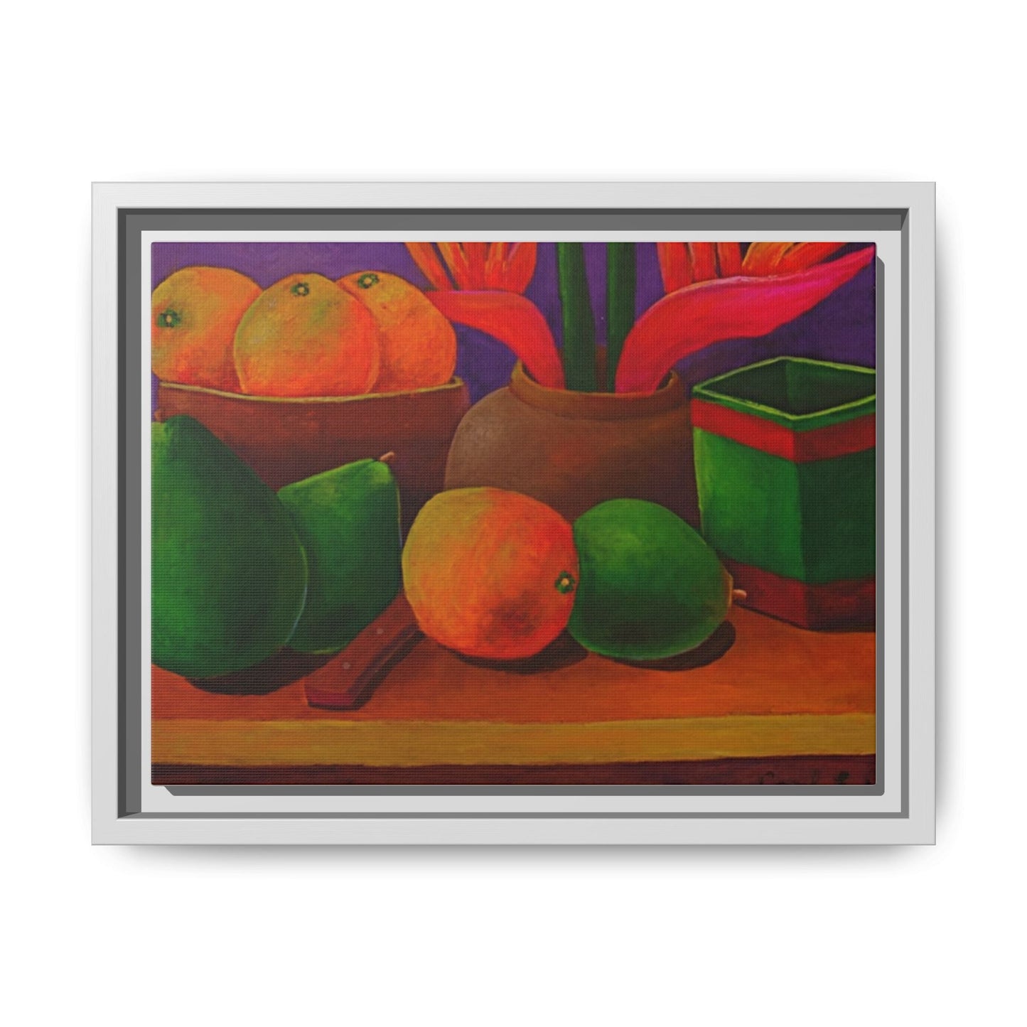 Tropical Fruits Canvas Wrap