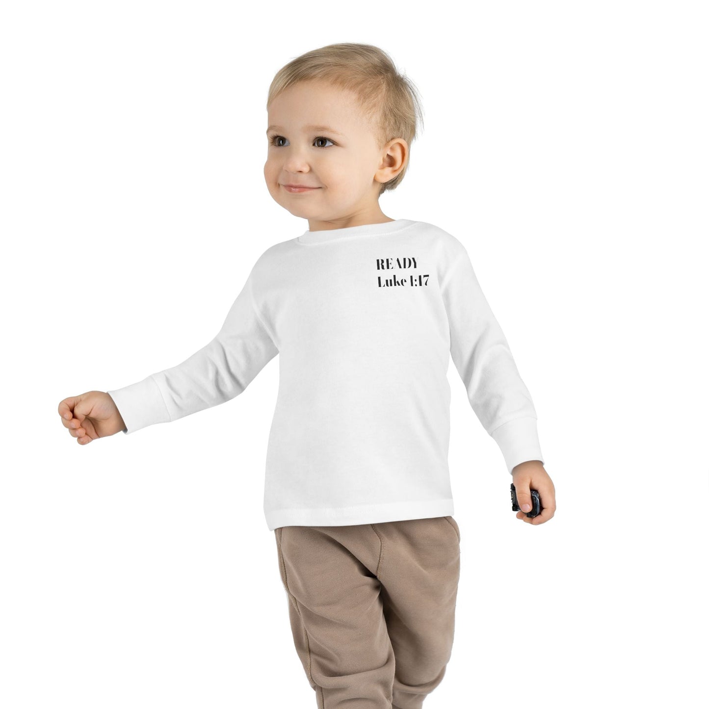 Religious Toddler Long Sleeve Tee - READY FOR THE LORD