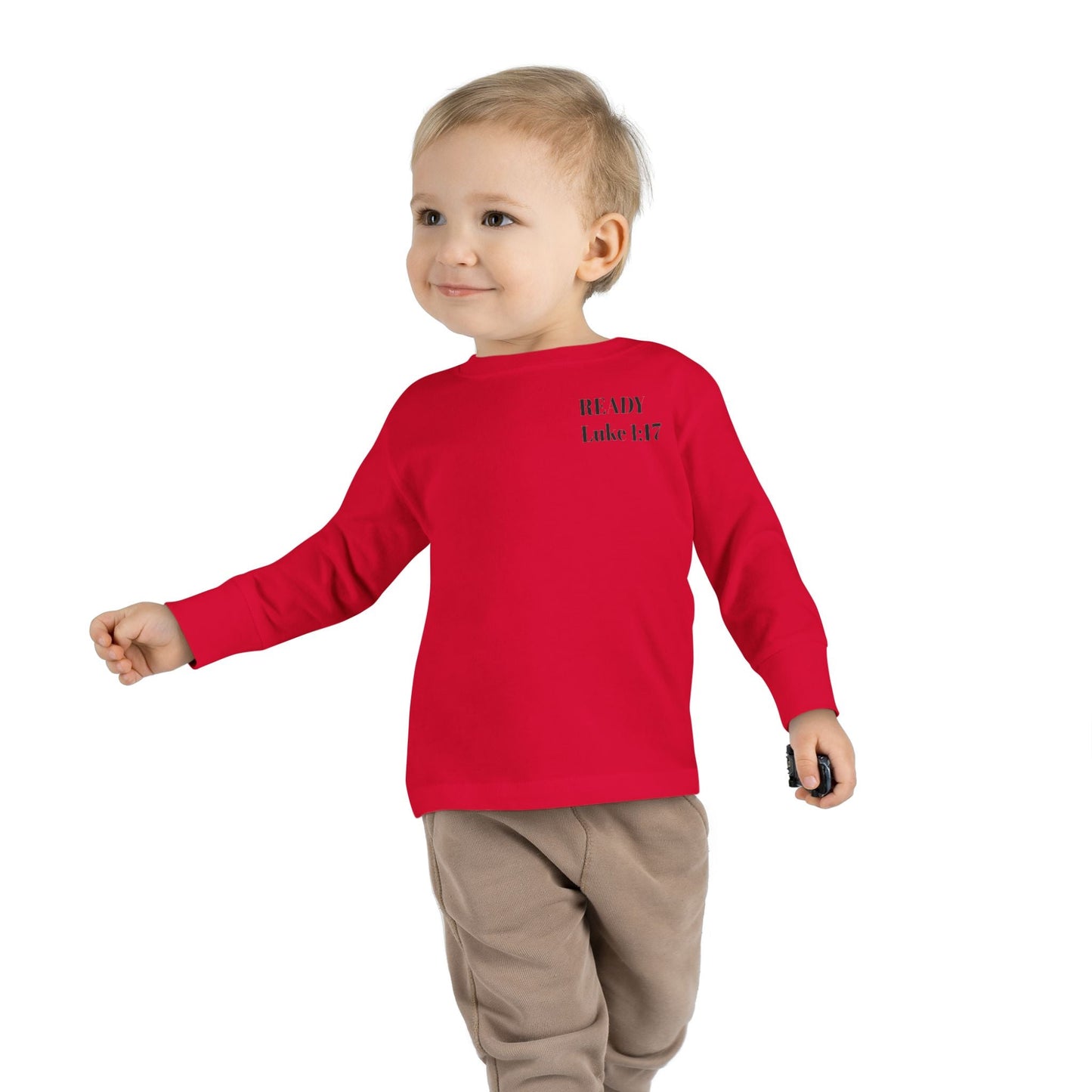 Religious Toddler Long Sleeve Tee - READY FOR THE LORD