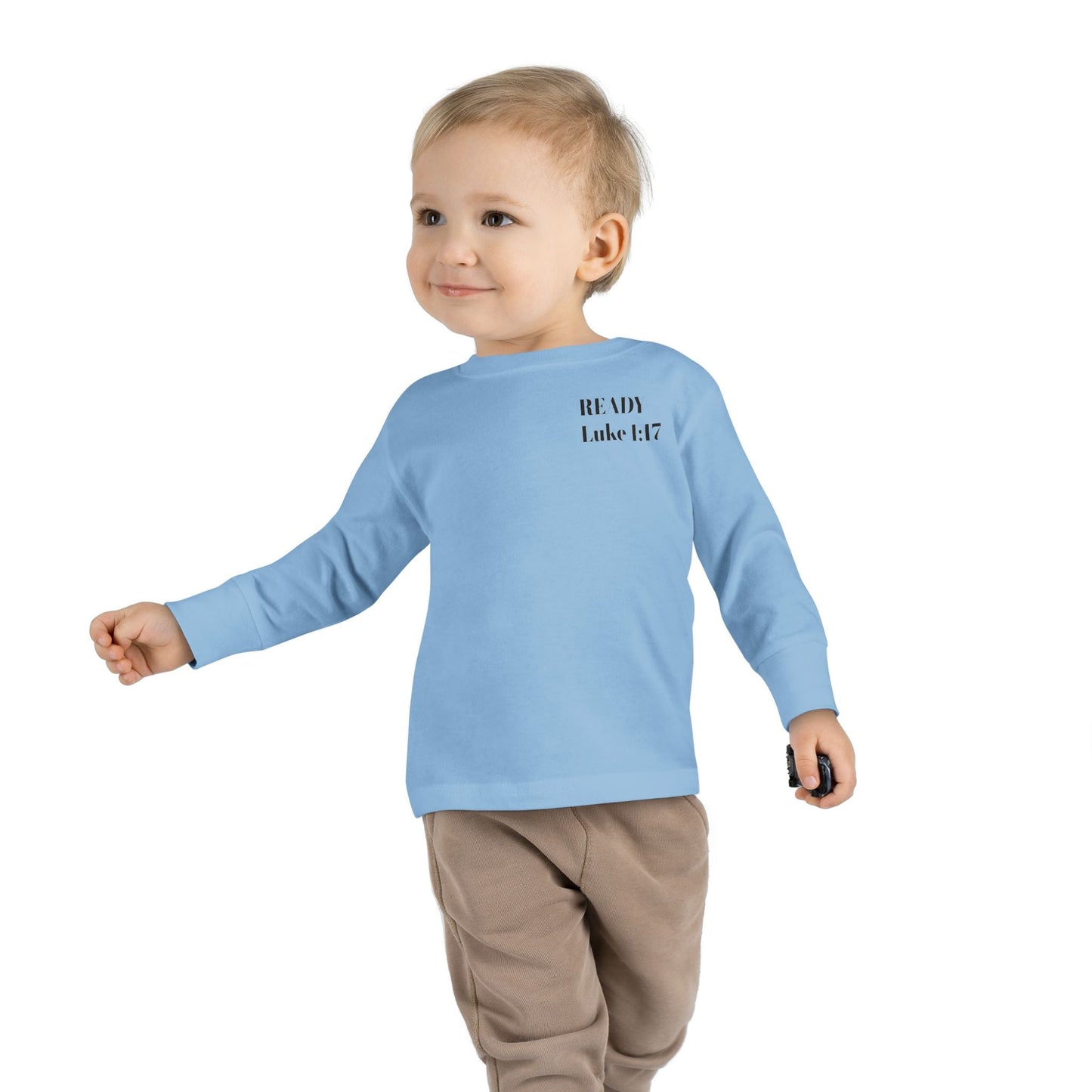 Religious Toddler Long Sleeve Tee - READY FOR THE LORD