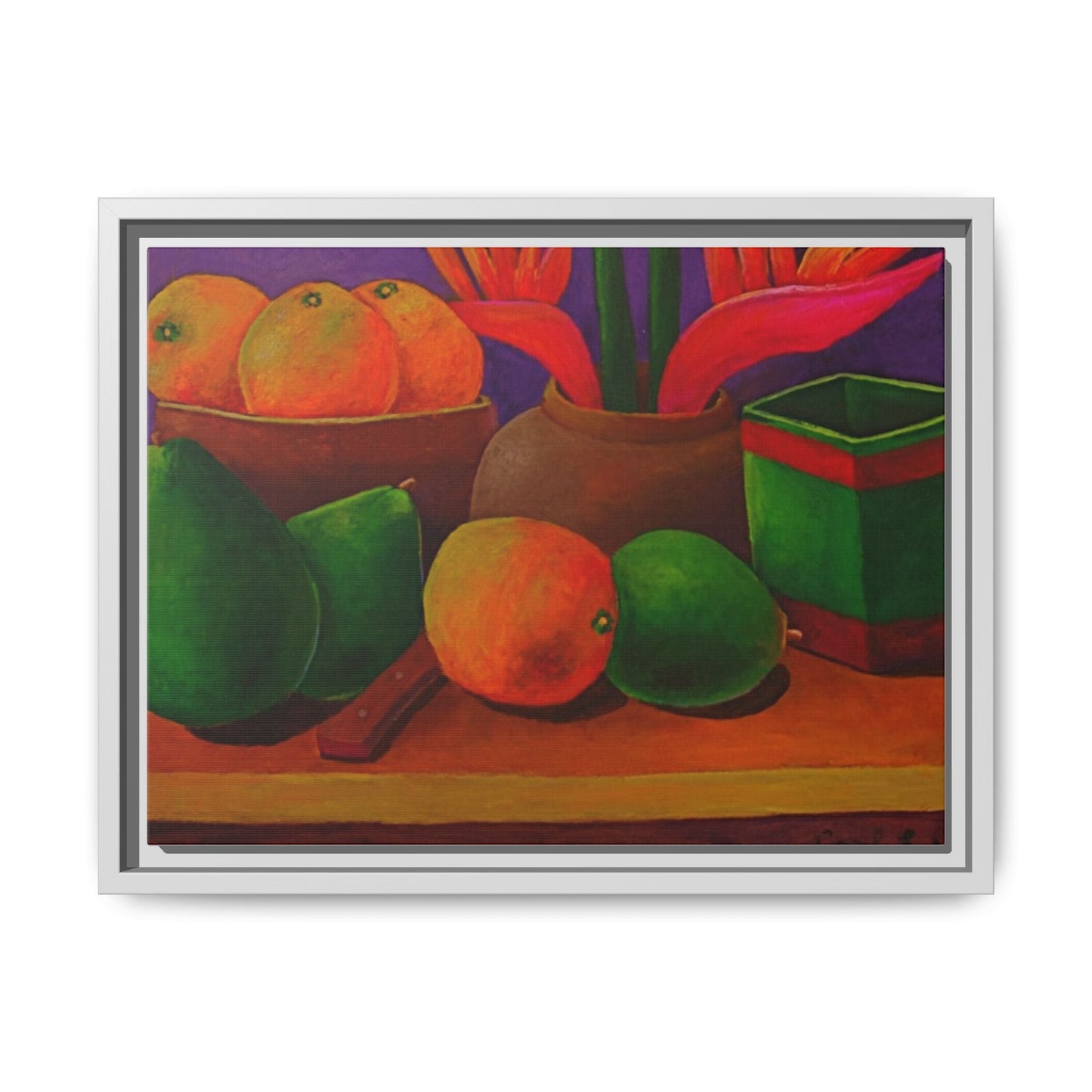 Tropical Fruits Canvas Wrap