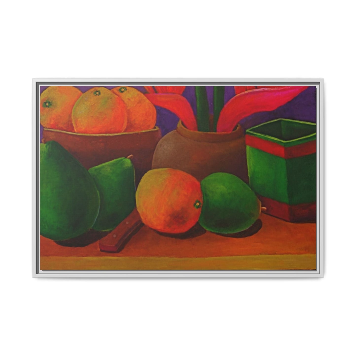 Tropical Fruits Canvas Wrap