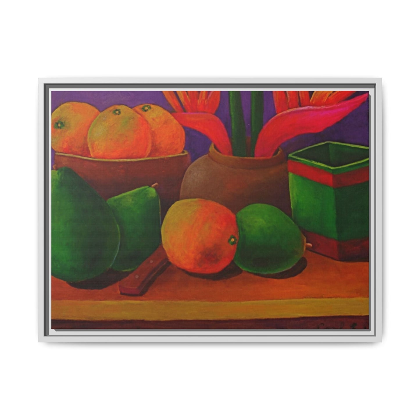 Tropical Fruits Canvas Wrap