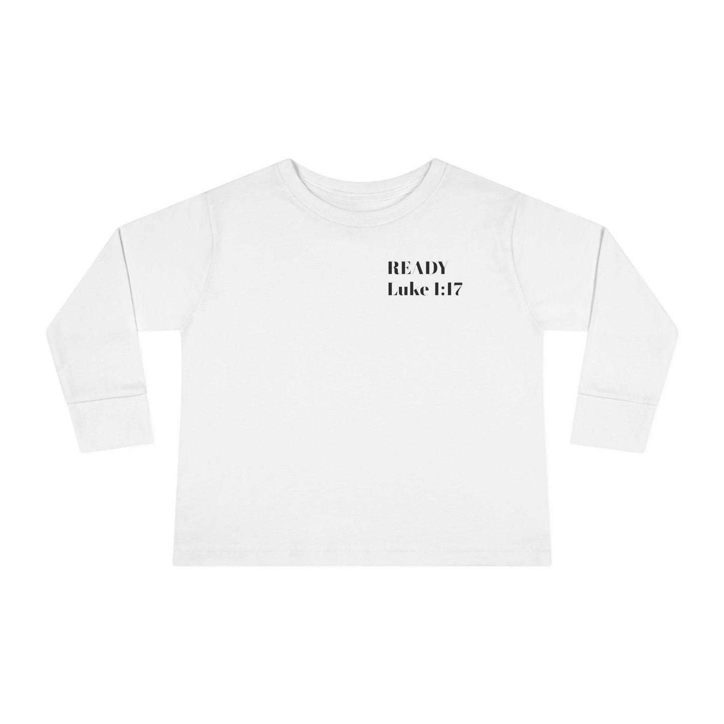 Religious Toddler Long Sleeve Tee - READY FOR THE LORD