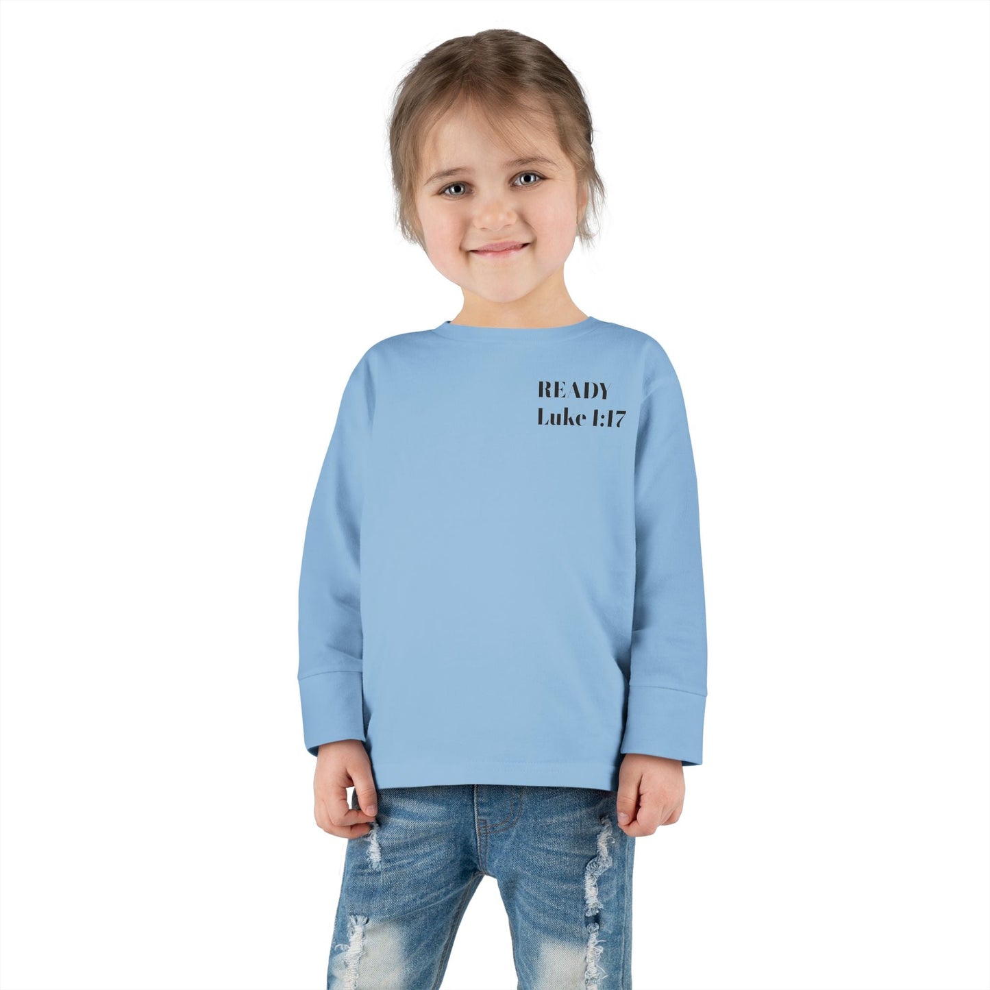 Religious Toddler Long Sleeve Tee - READY FOR THE LORD