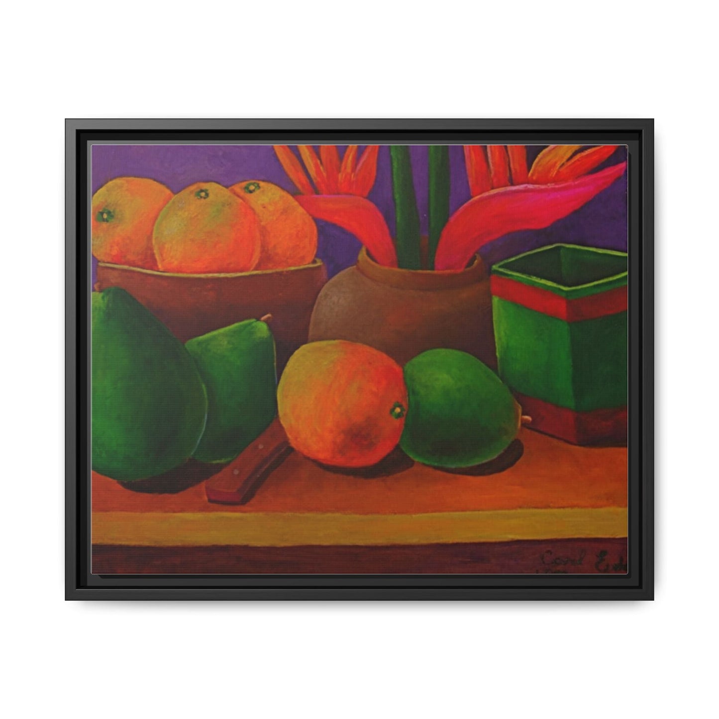 Tropical Fruits Canvas Wrap