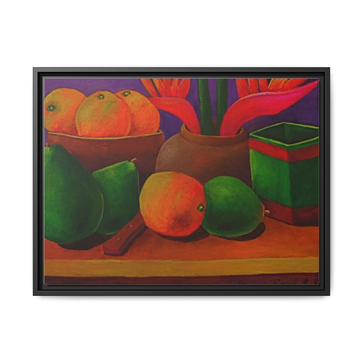 Tropical Fruits Canvas Wrap