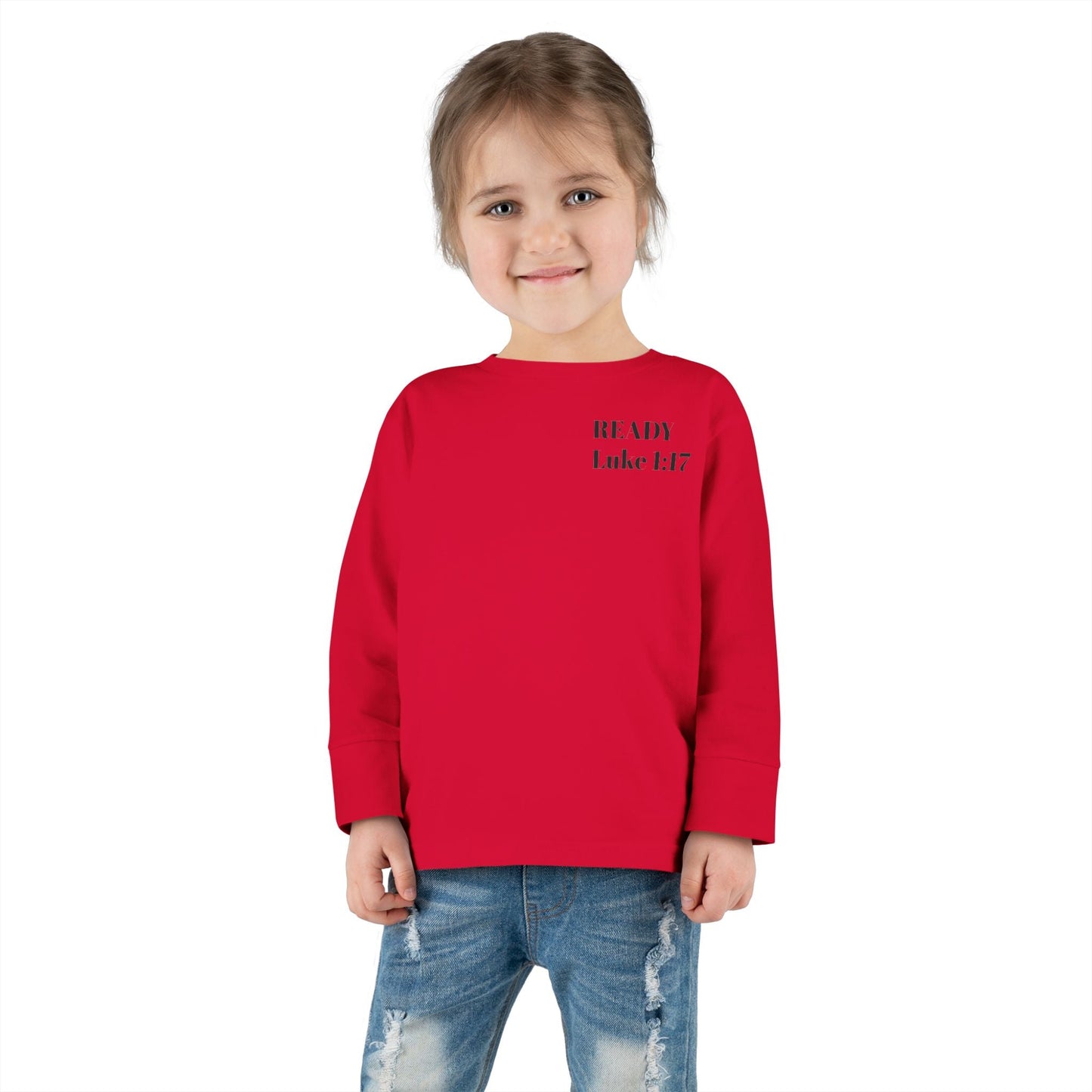 Religious Toddler Long Sleeve Tee - READY FOR THE LORD