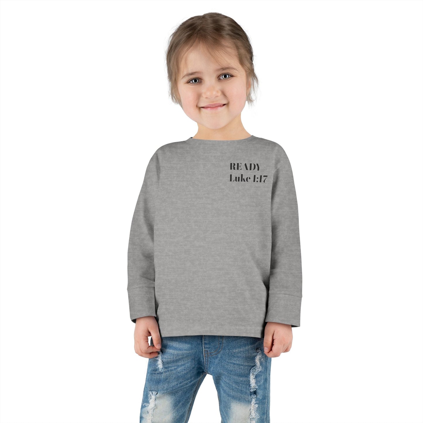 Religious Toddler Long Sleeve Tee - READY FOR THE LORD