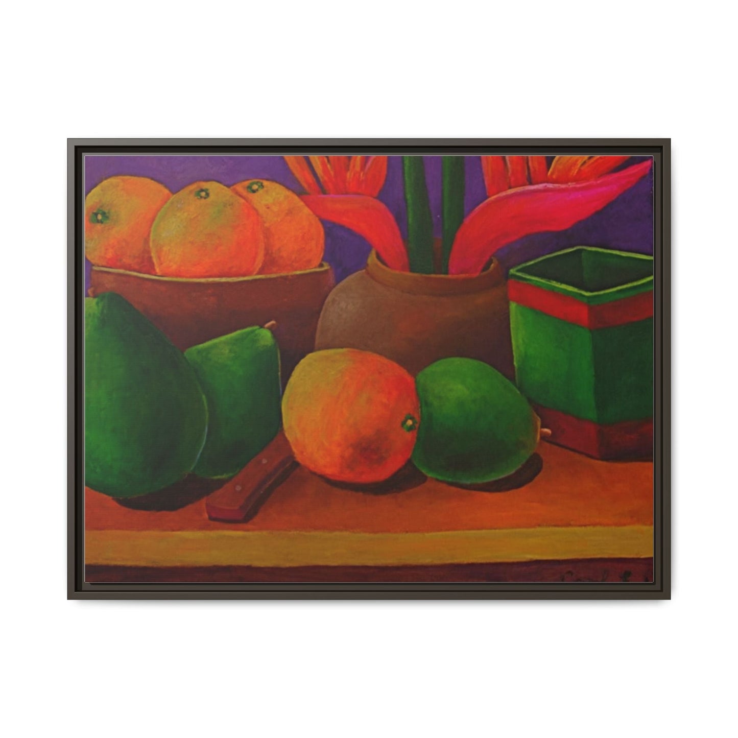 Tropical Fruits Canvas Wrap