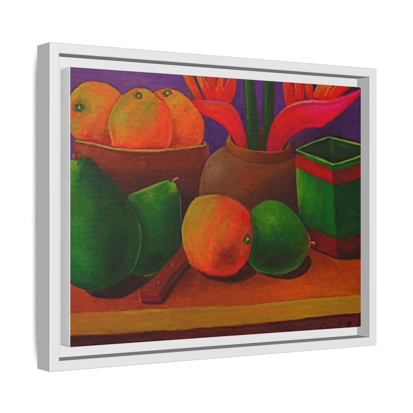 Tropical Fruits Canvas Wrap