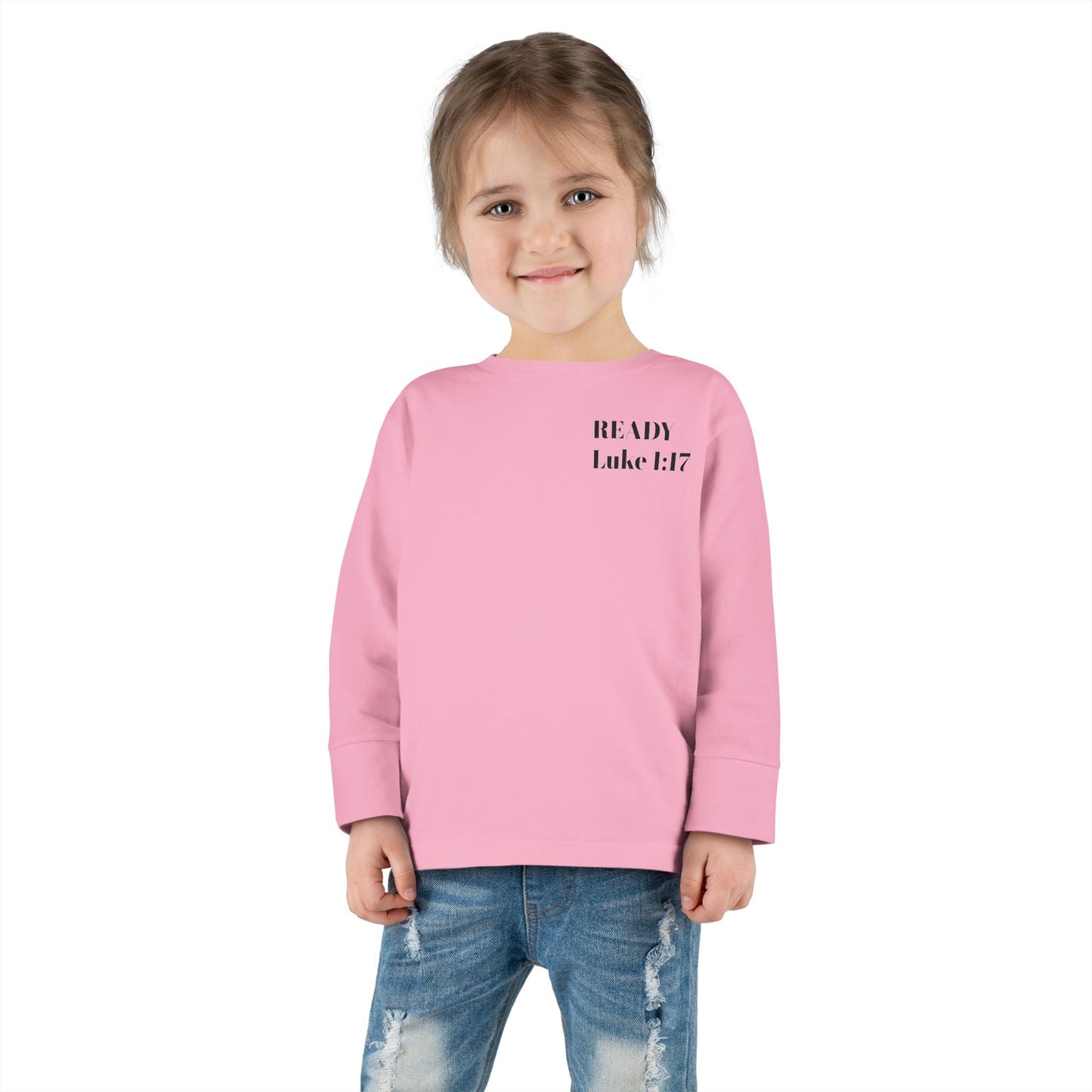 Religious Toddler Long Sleeve Tee - READY FOR THE LORD