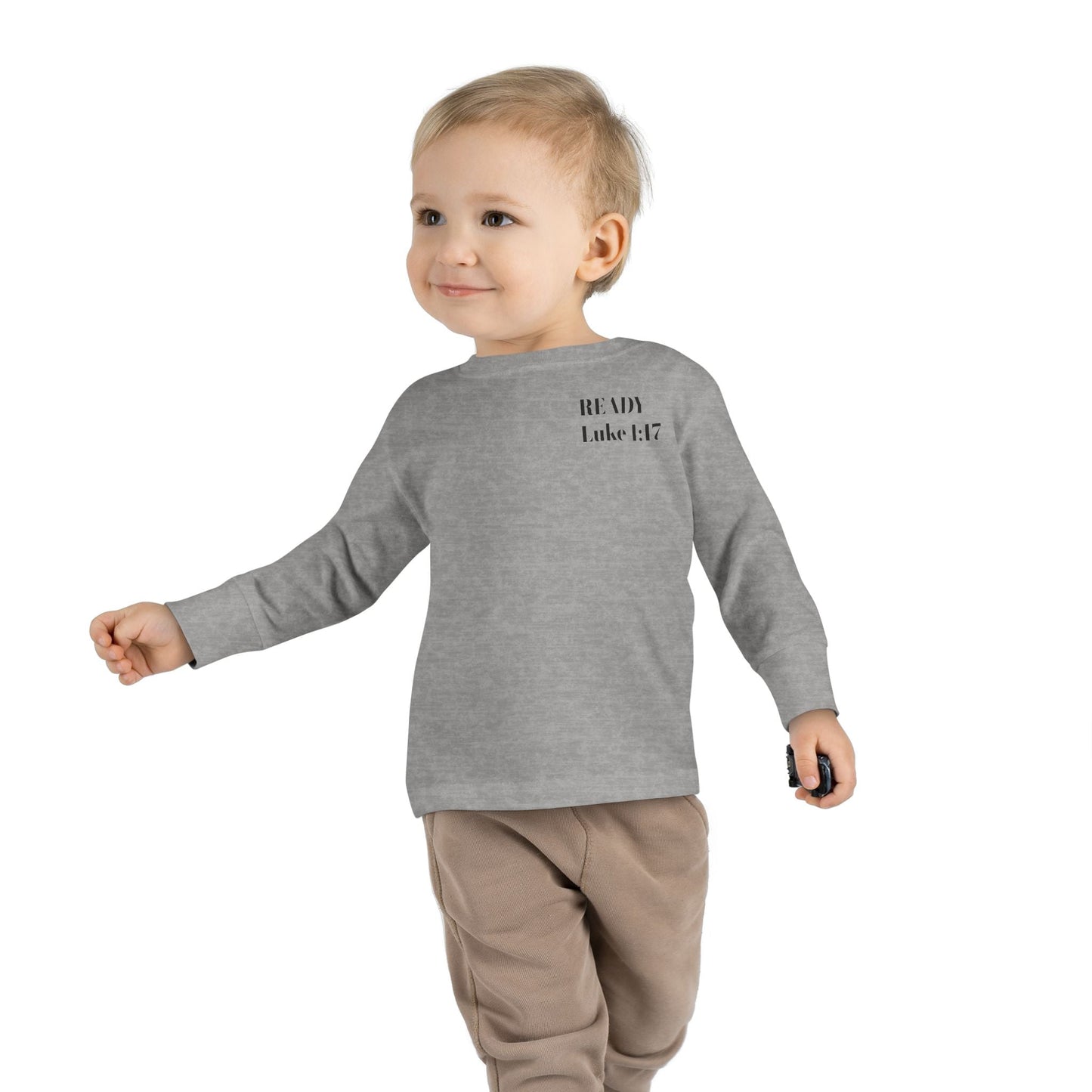 Religious Toddler Long Sleeve Tee - READY FOR THE LORD