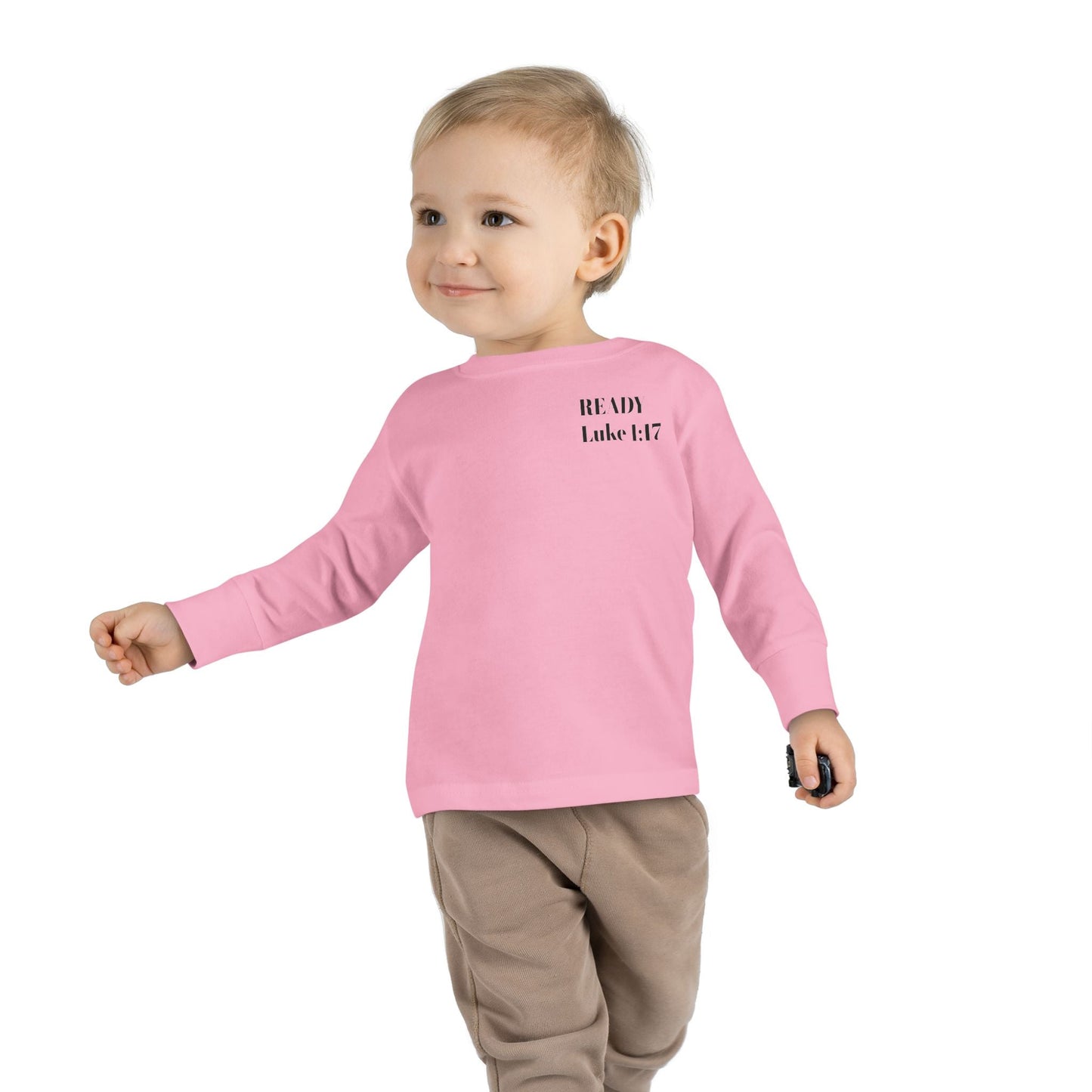 Religious Toddler Long Sleeve Tee - READY FOR THE LORD