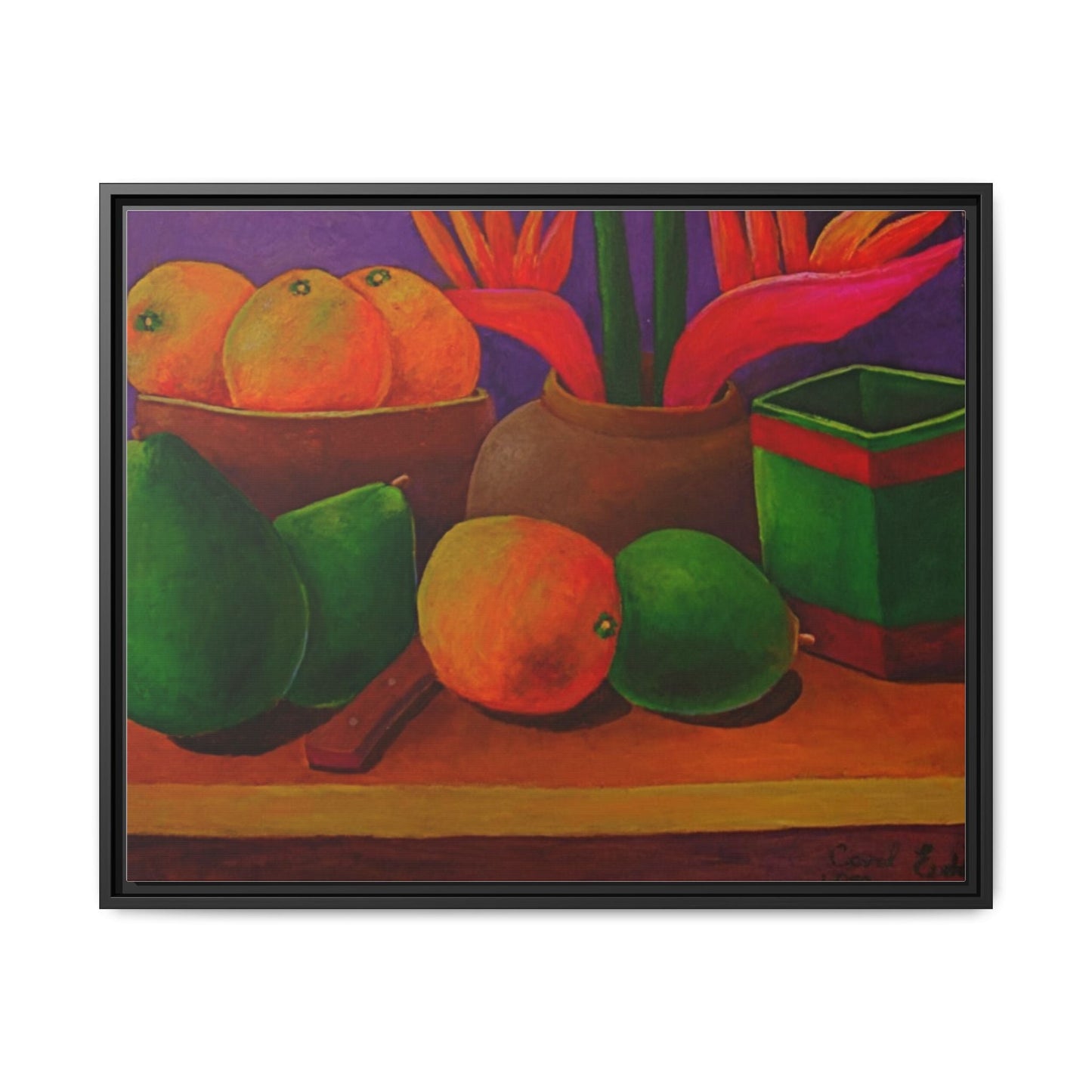 Tropical Fruits Canvas Wrap