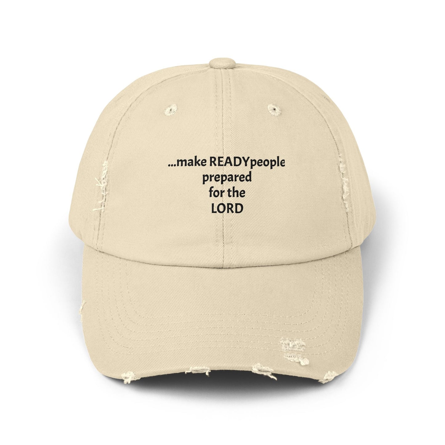 Distressed Cap READY FOR THE LORD