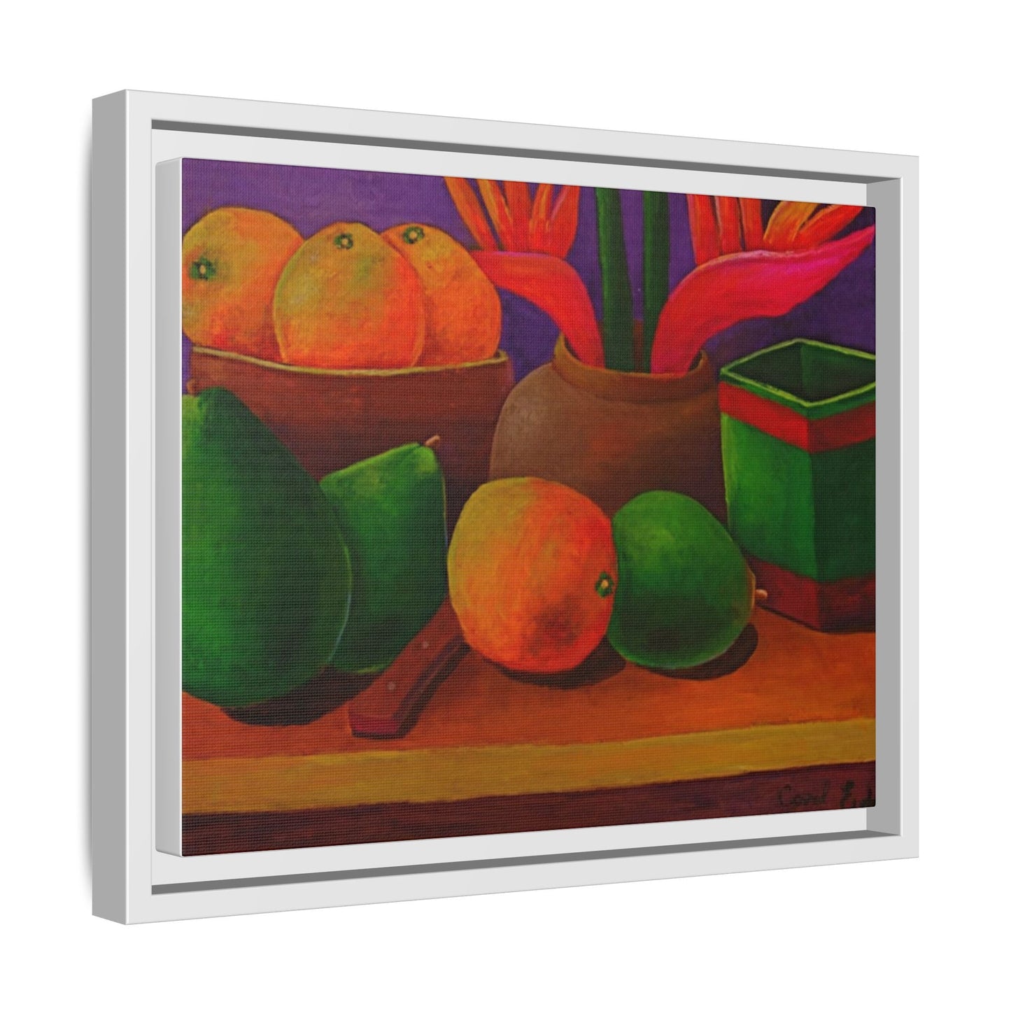 Tropical Fruits Canvas Wrap