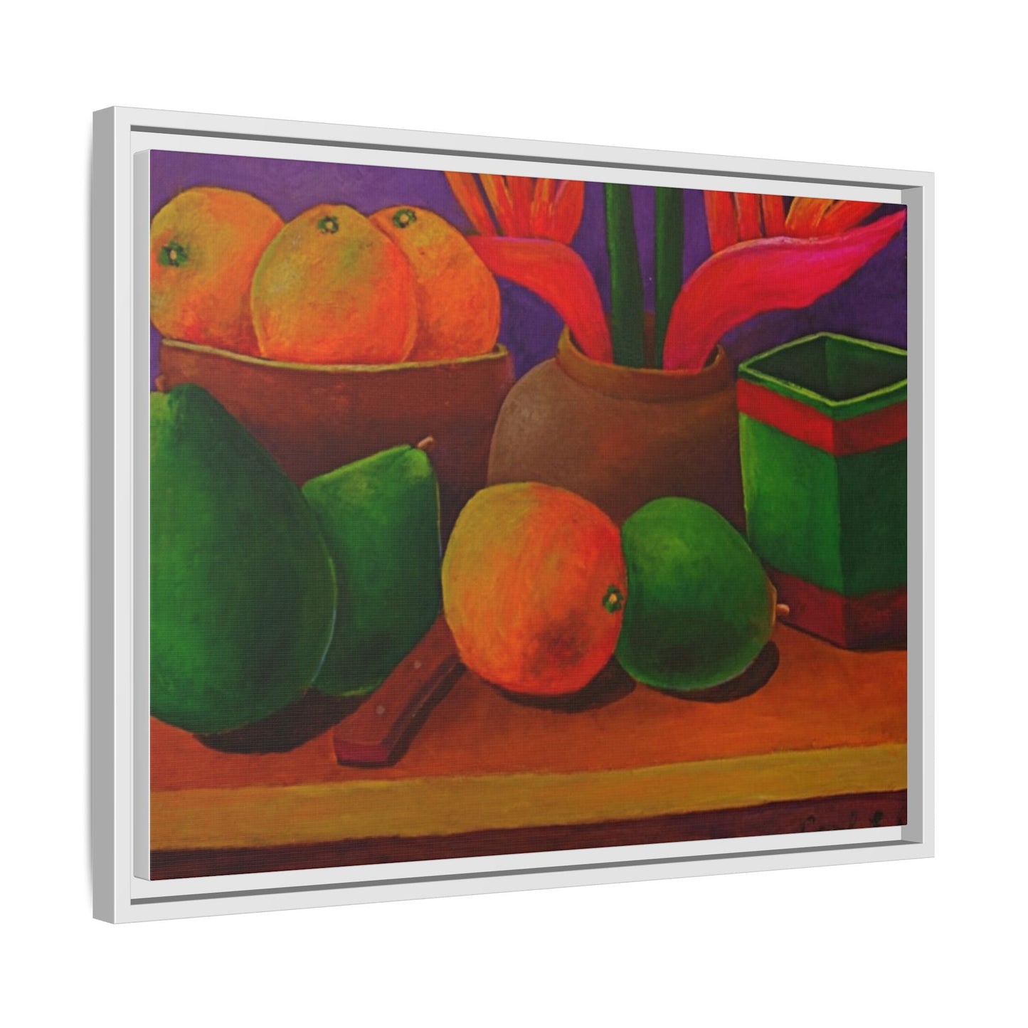 Tropical Fruits Canvas Wrap