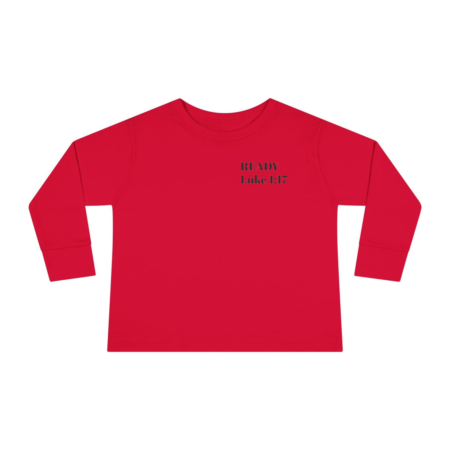 Religious Toddler Long Sleeve Tee - READY FOR THE LORD