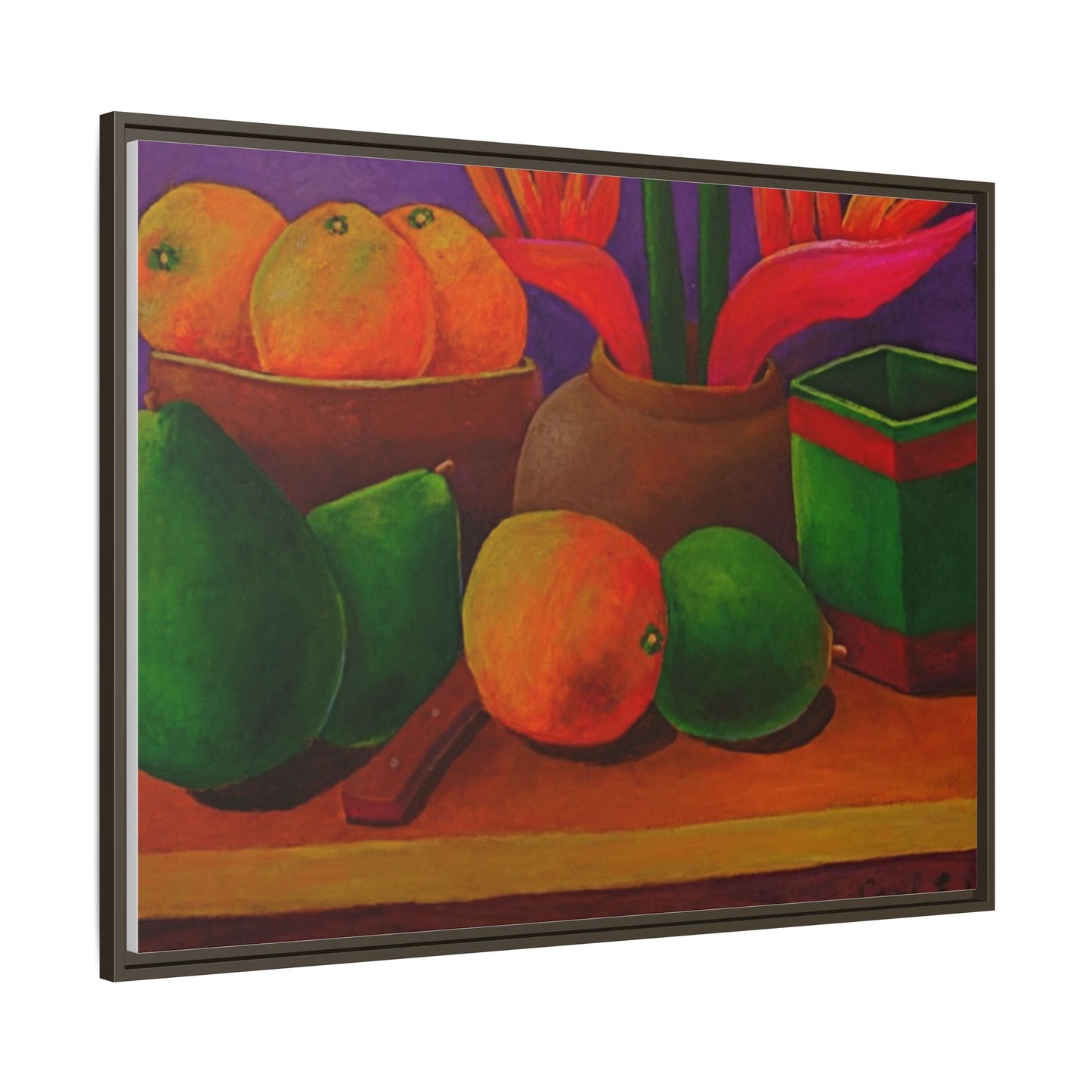 Tropical Fruits Canvas Wrap