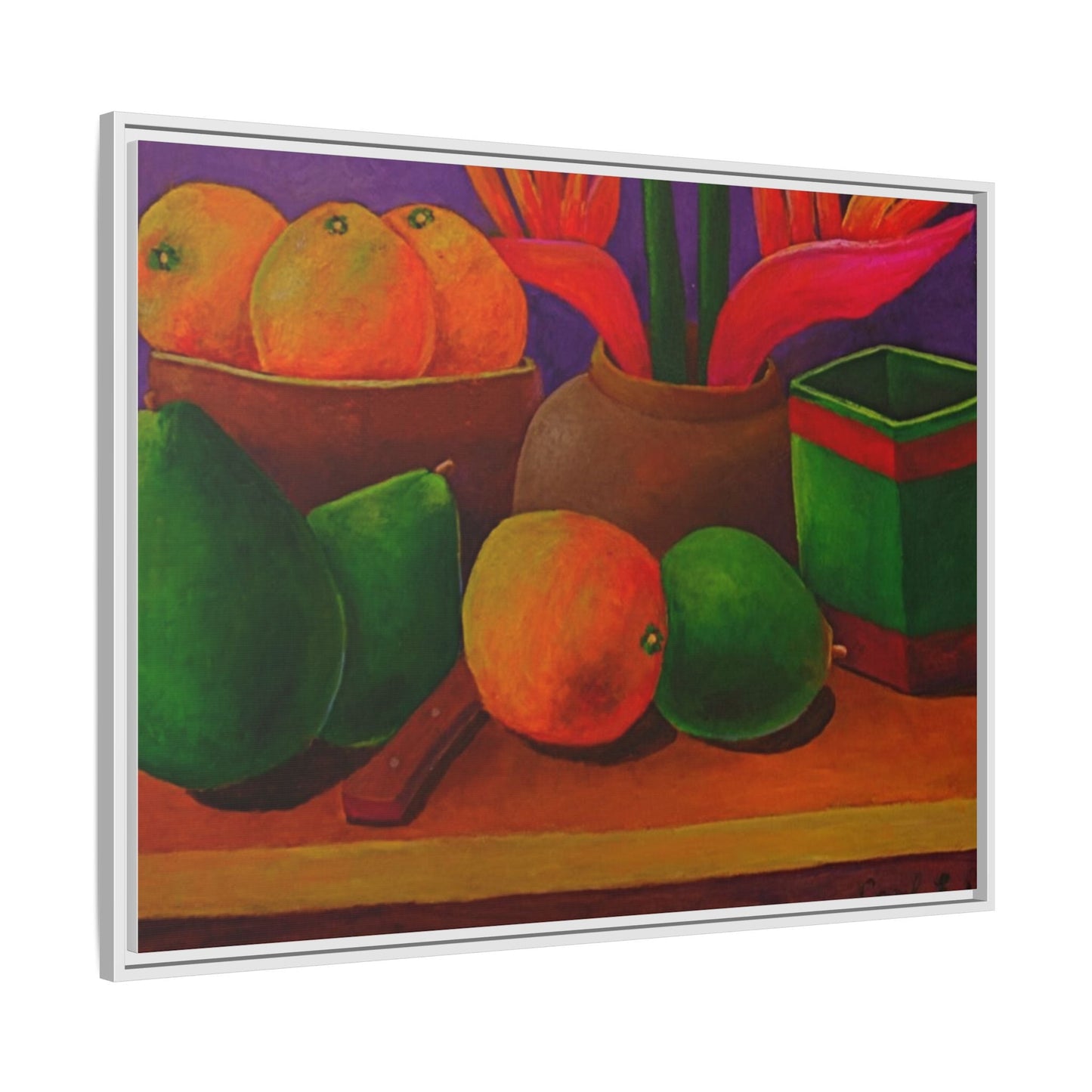 Tropical Fruits Canvas Wrap