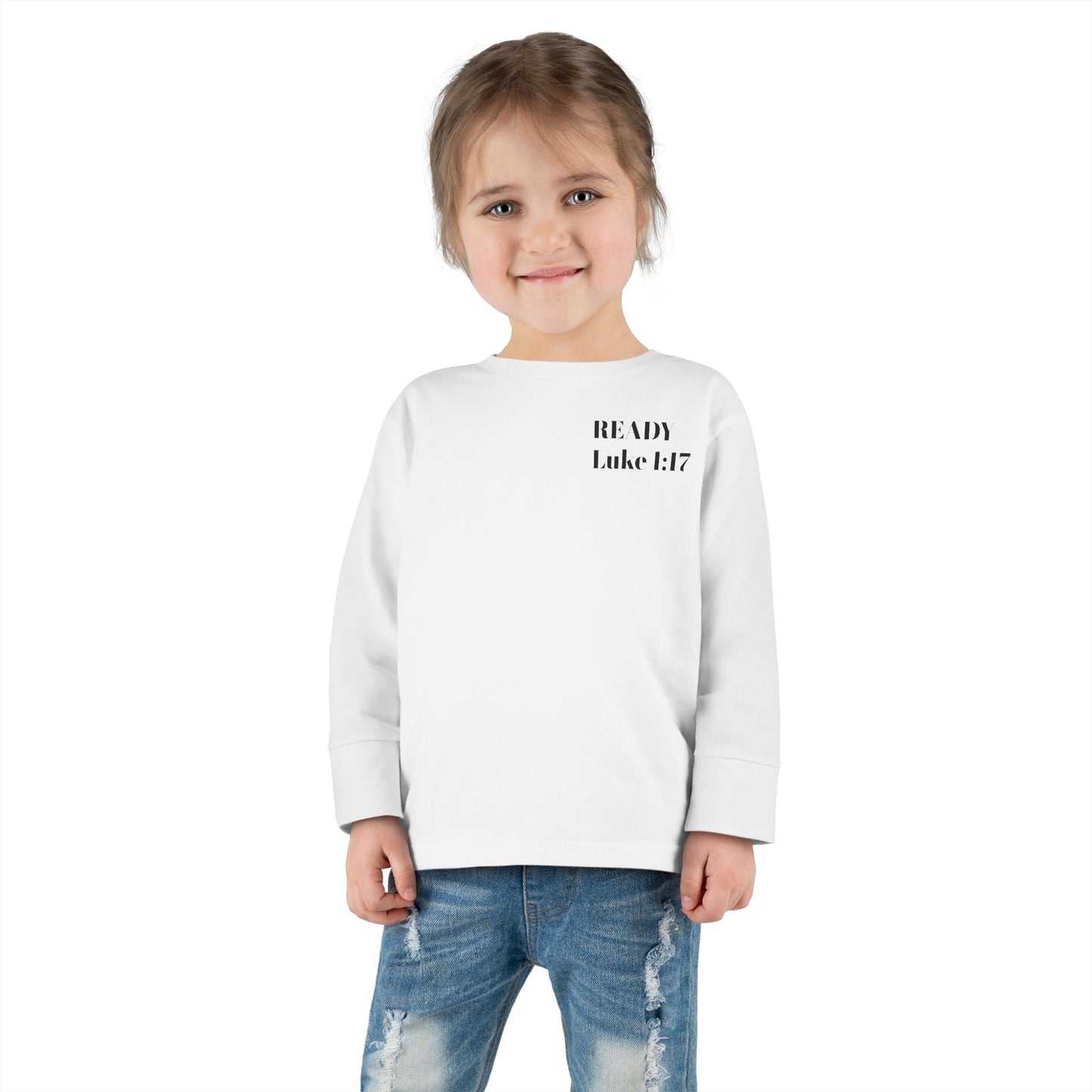 Religious Toddler Long Sleeve Tee - READY FOR THE LORD