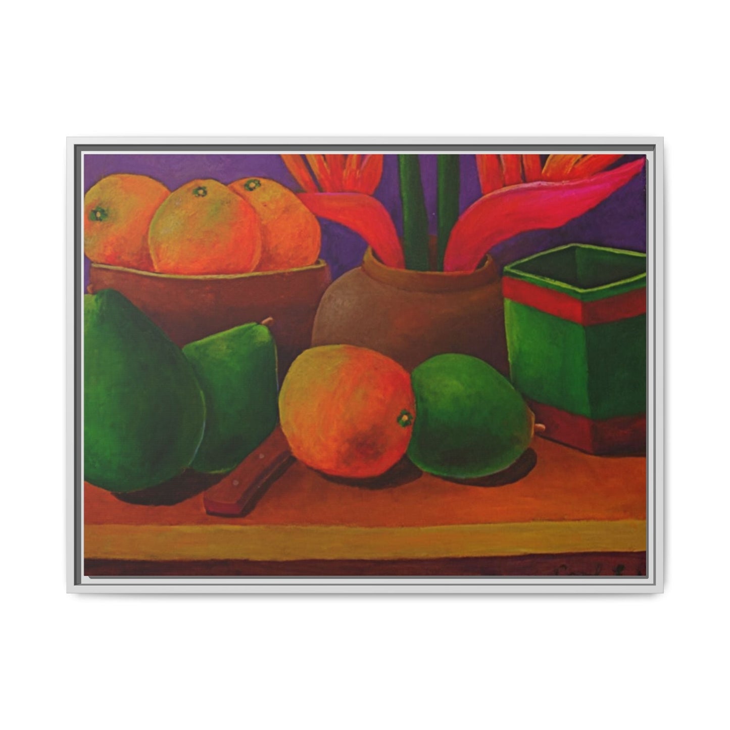 Tropical Fruits Canvas Wrap