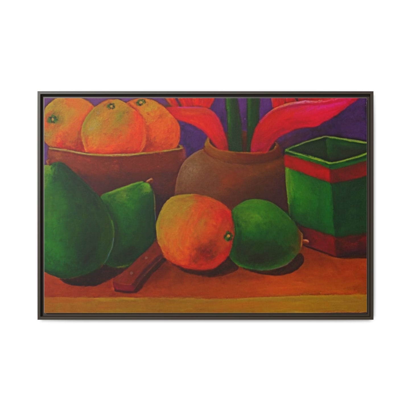 Tropical Fruits Canvas Wrap