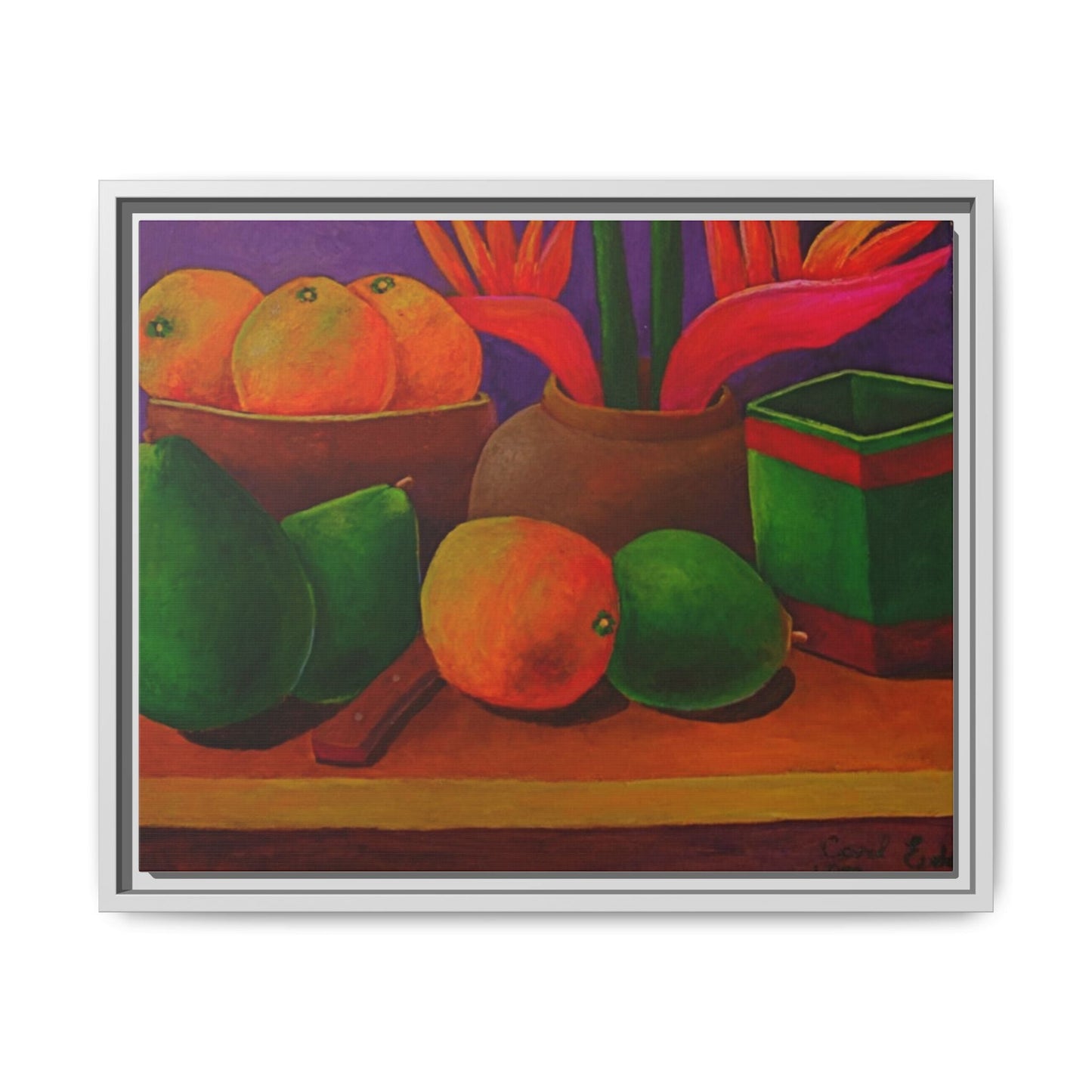 Tropical Fruits Canvas Wrap