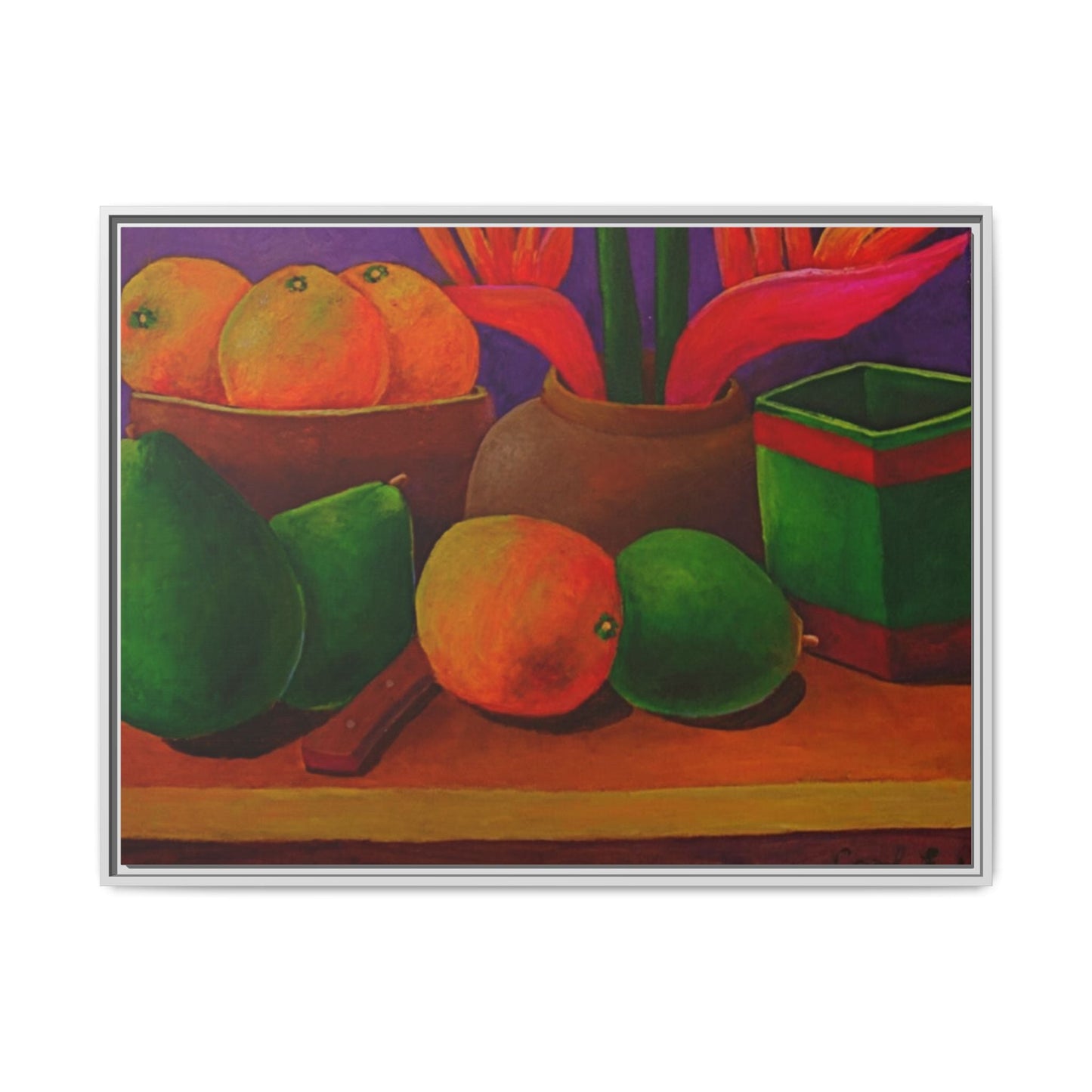 Tropical Fruits Canvas Wrap