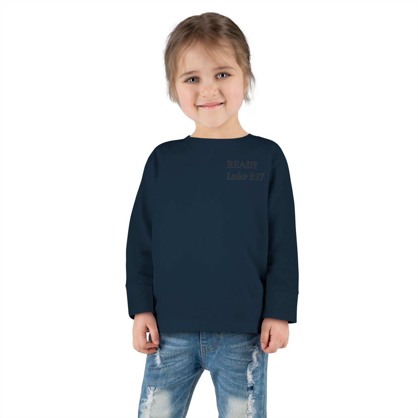 Religious Toddler Long Sleeve Tee - READY FOR THE LORD