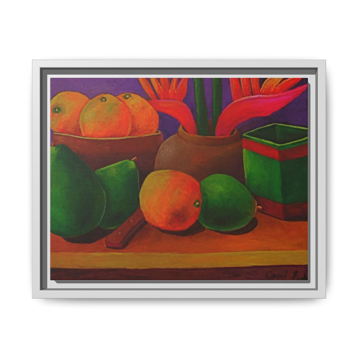 Tropical Fruits Canvas Wrap