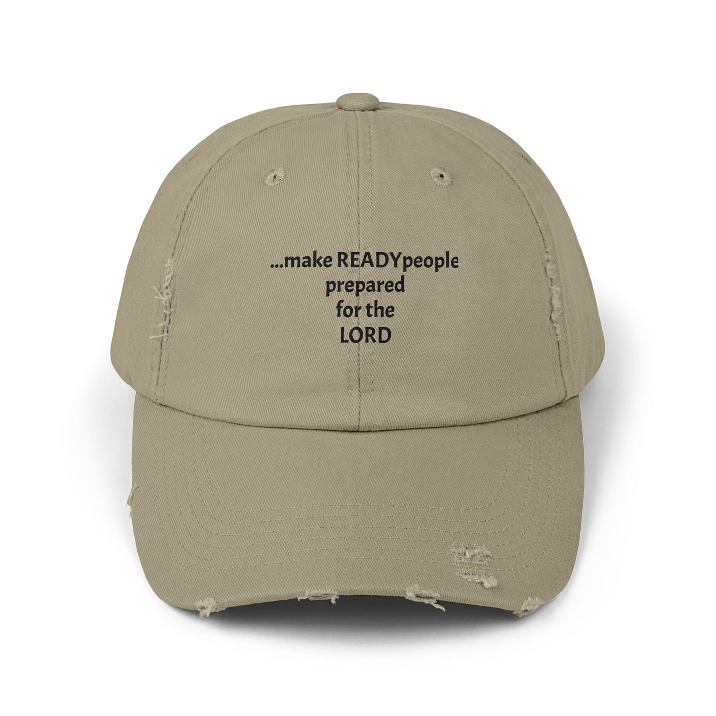 Distressed Cap READY FOR THE LORD